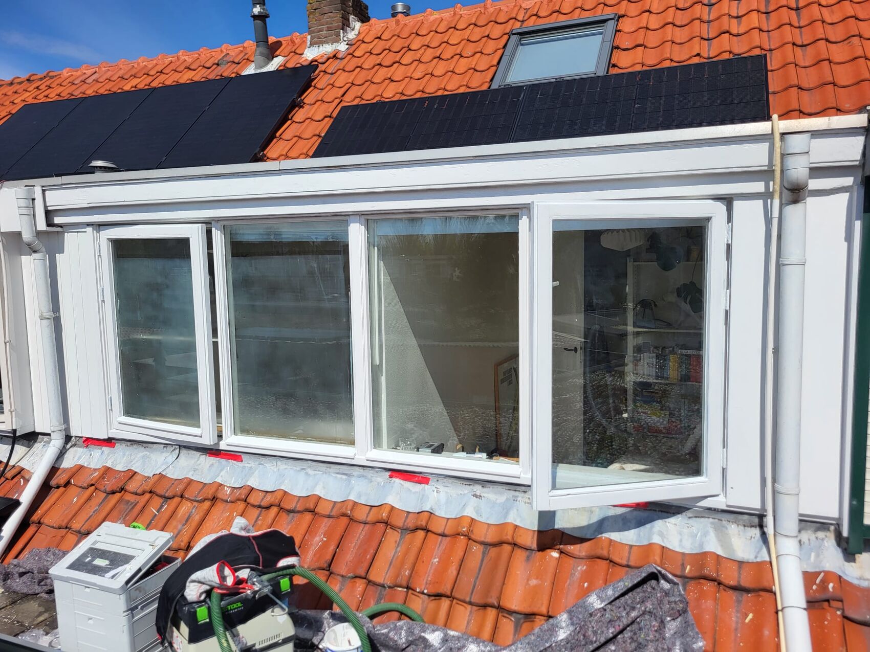 Kozijn na renovatie: nieuw wit kozijn
