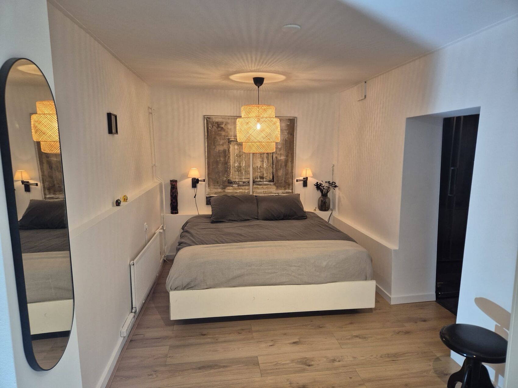 Slaapkamer na afwerking: strak en fris